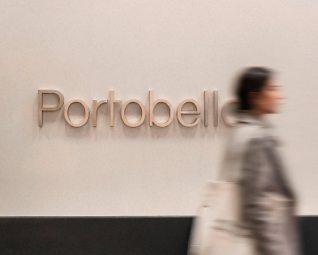 Letreiro Portobello em loja física