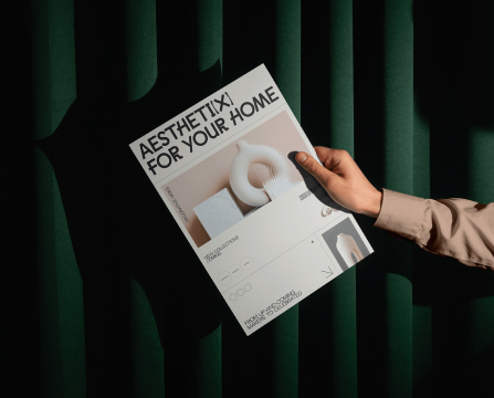 Revista Aesthetix for your home sendo folheada